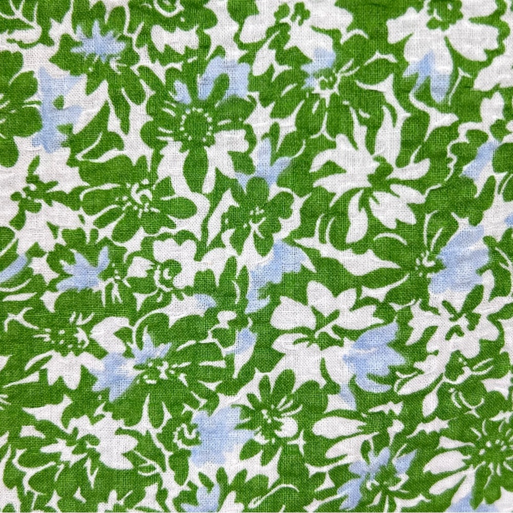 NWT Needii Meredith Green Floral Puff Sleeve Mini Dress Sz M Milkmaid - Picture 4 of 16